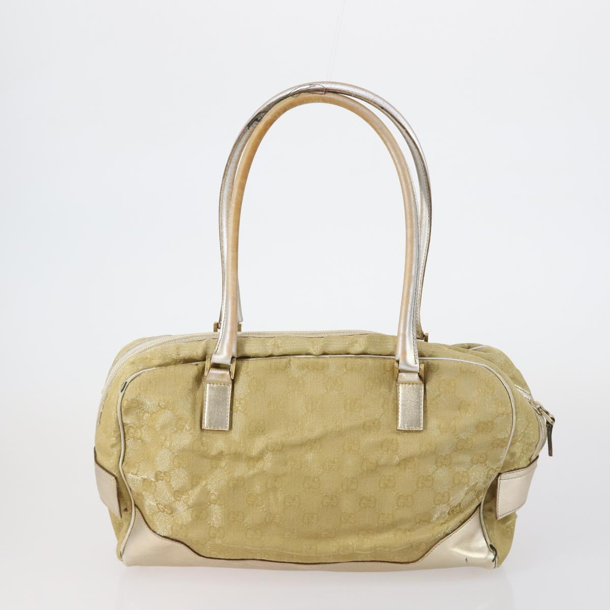 GUCCI GG Canvas Web Sherry Line Shoulder Bag PVC 4 Set Beige Red Auth 151936