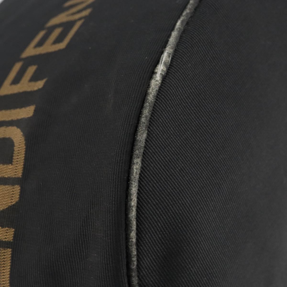 FENDI Hand Bag Nylon Black Auth 151940