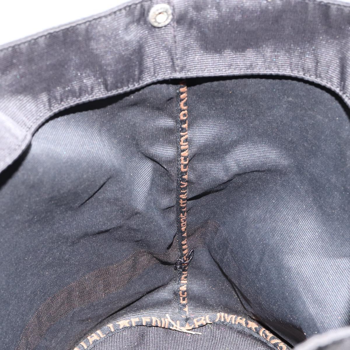 FENDI Hand Bag Nylon Black Auth 151940