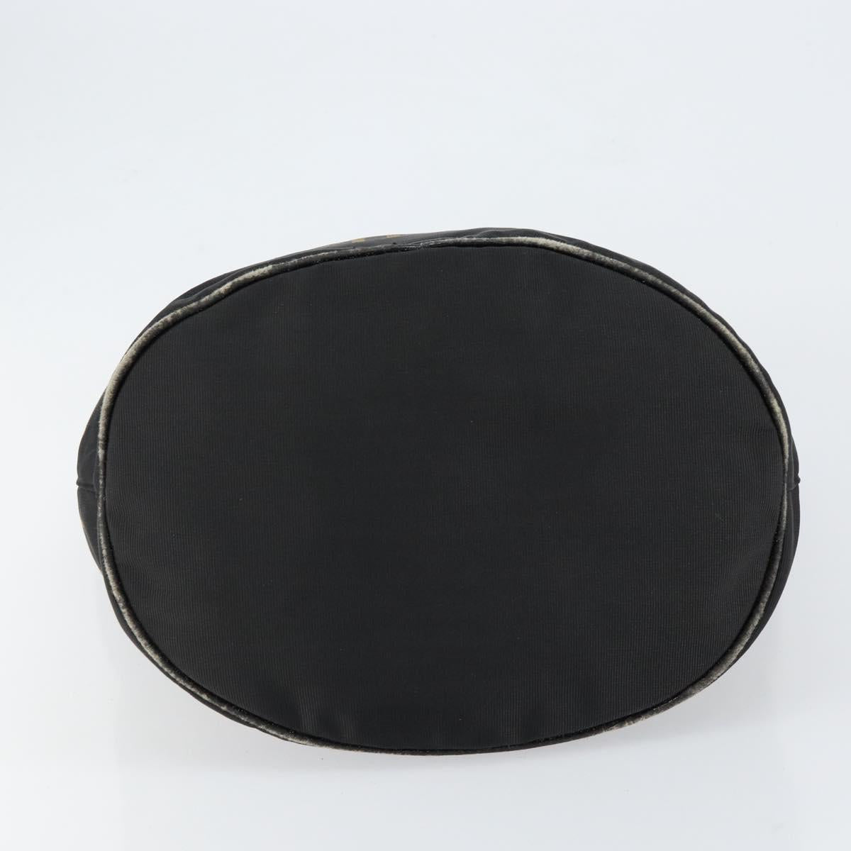 FENDI Hand Bag Nylon Black Auth 151940