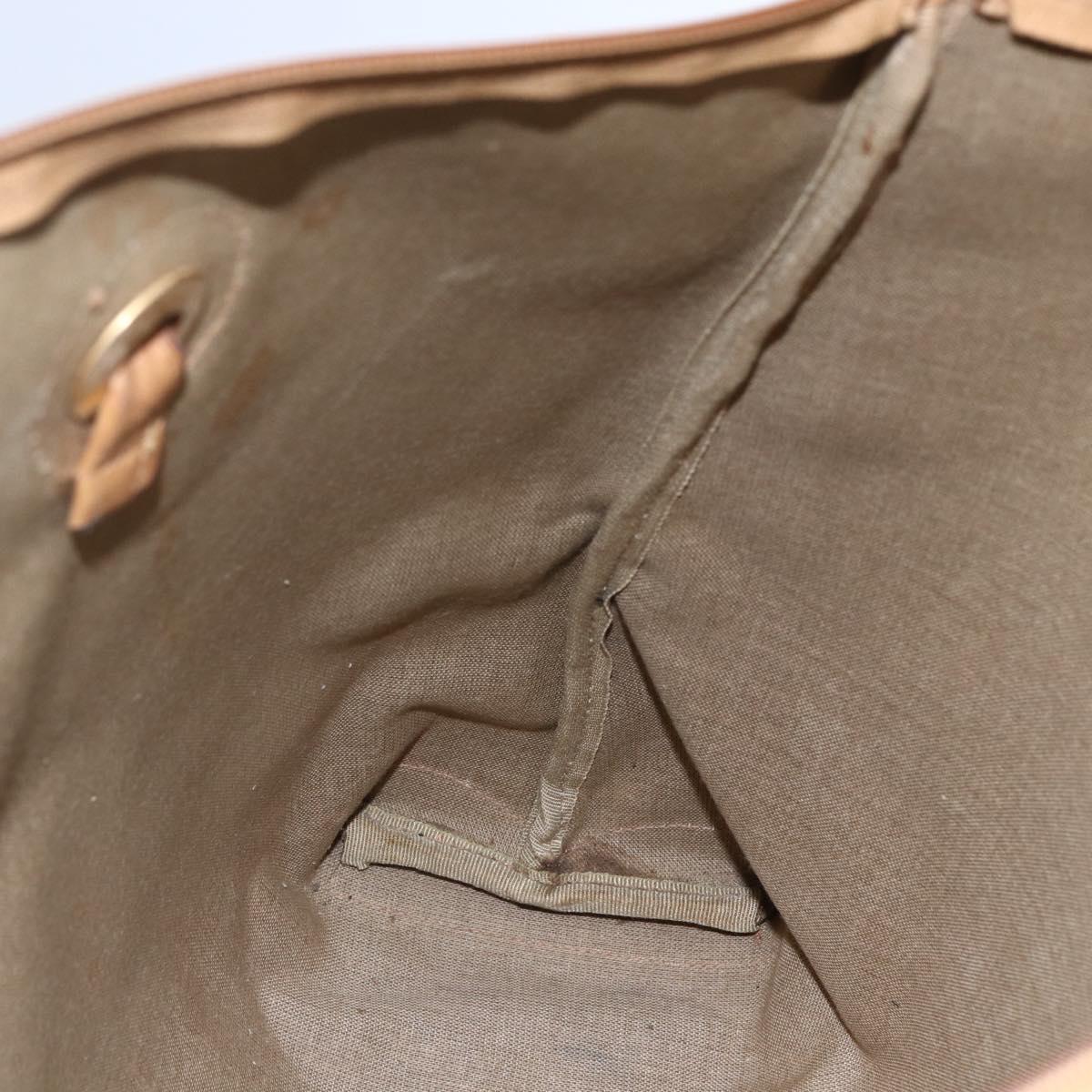 GUCCI Micro GG Supreme Tote Bag PVC Beige Gold 02 39 4868 Auth 151946