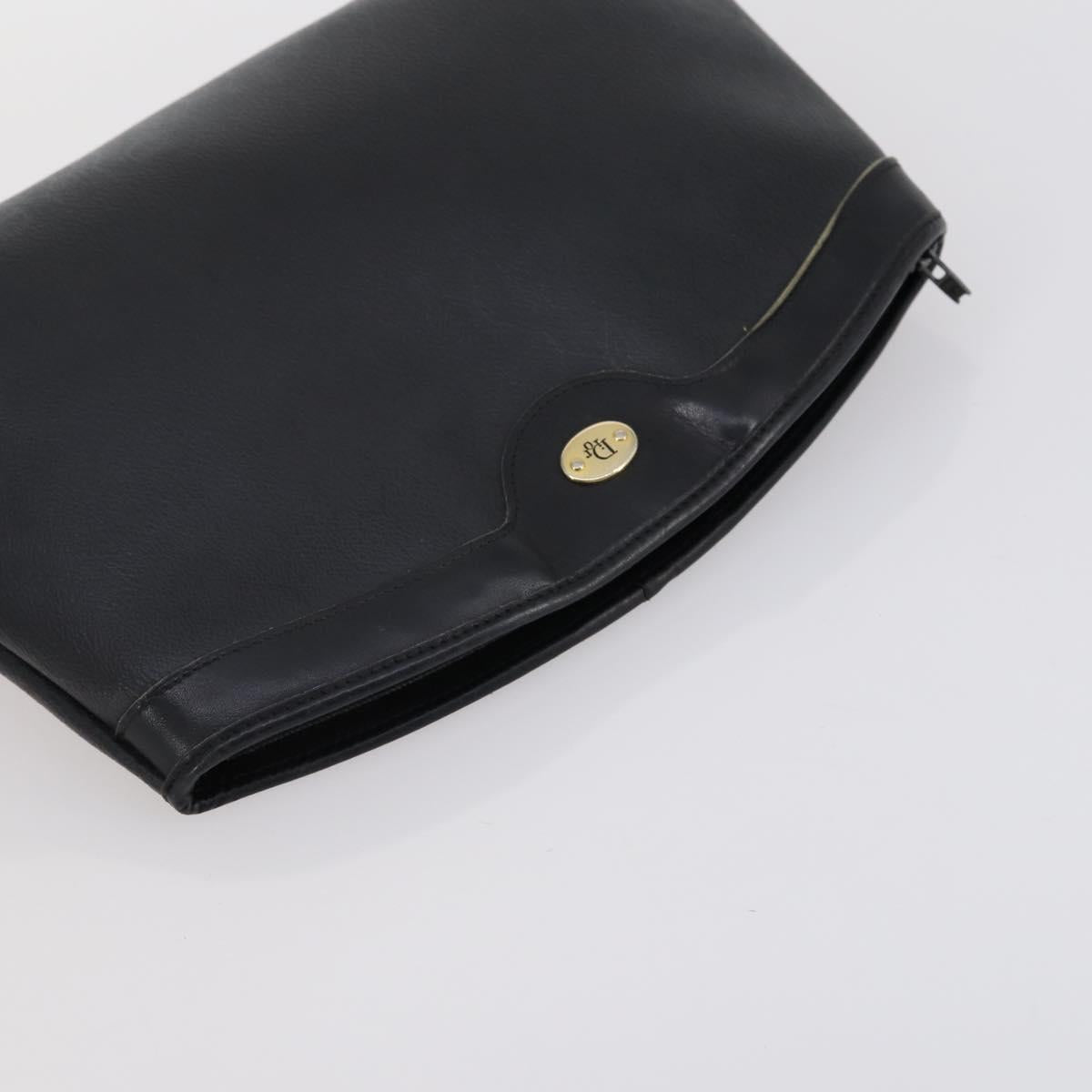 Christian Dior Fendi Honeycomb Zucchino Clutch Bag 2 Set Black Beige Auth 151954