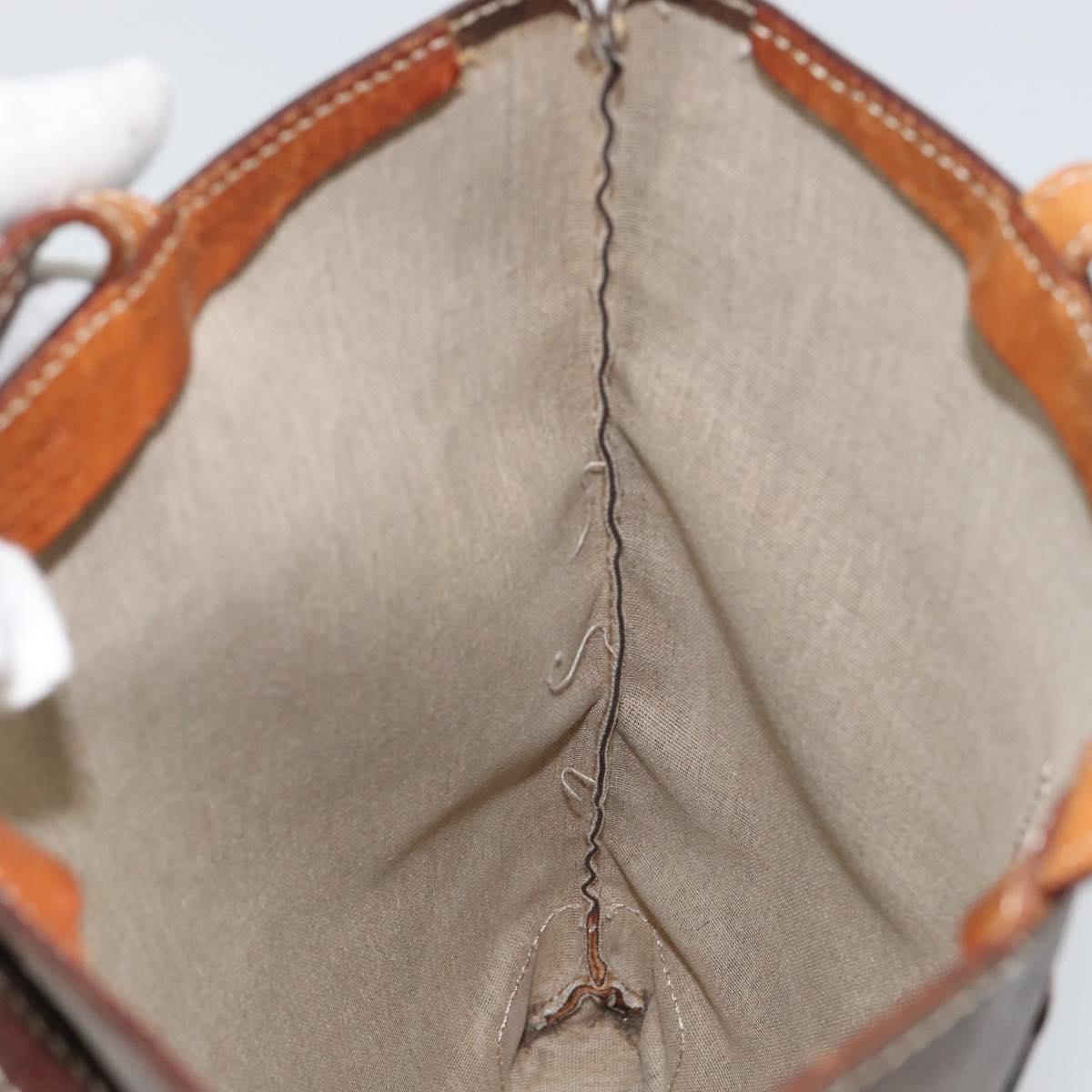 CELINE Macadam Canvas Tote Bag PVC Brown Auth 151961