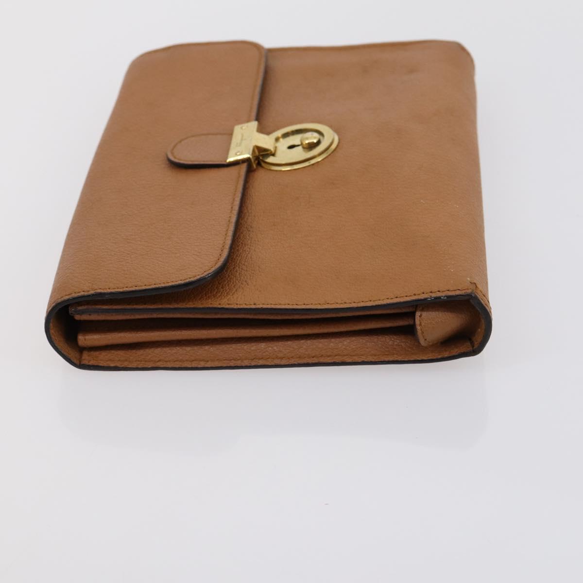 Salvatore Ferragamo Shoulder Bag Leather 2 Set Beige Auth 151962