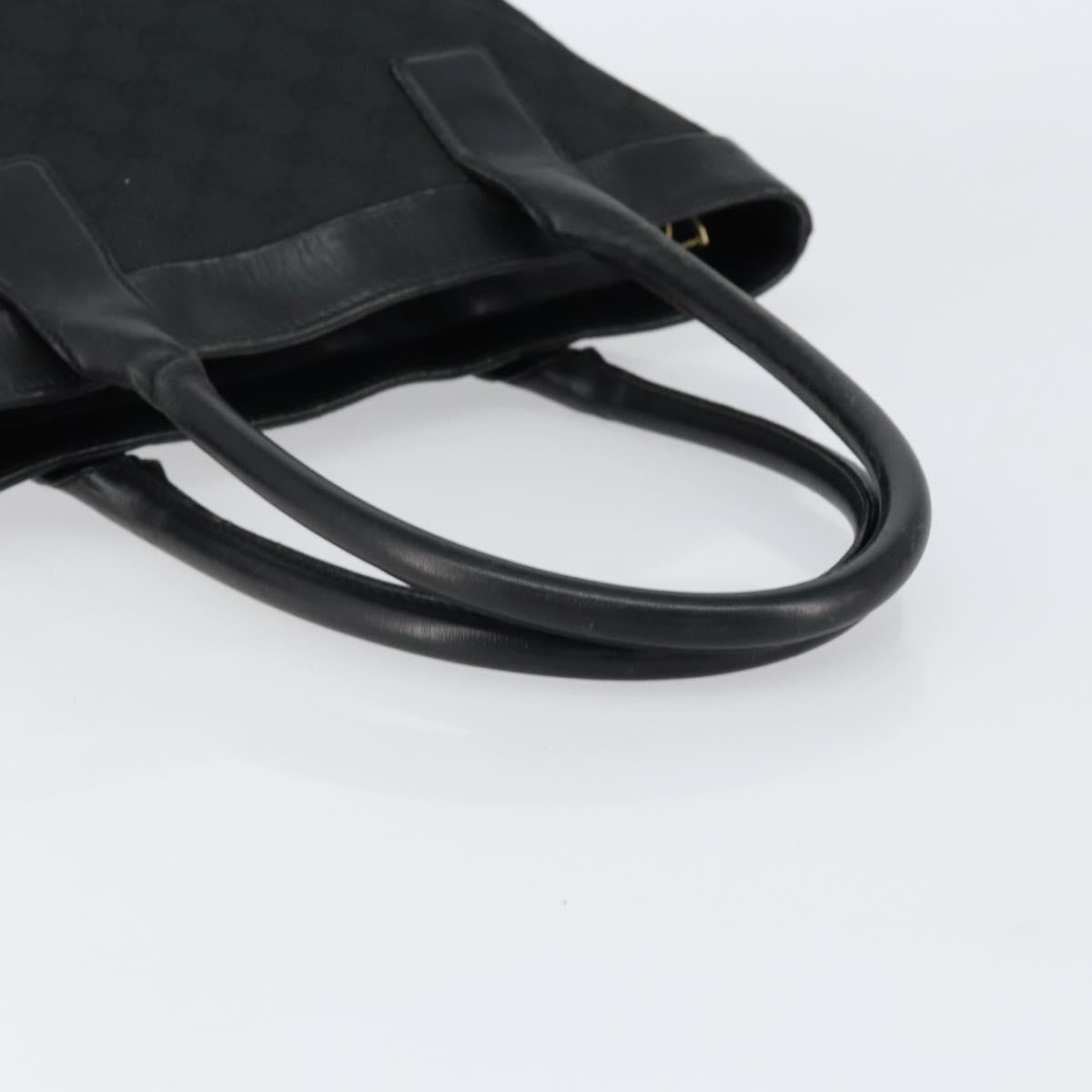 GUCCI GG Canvas Tote Bag Black 33890 Auth 151963