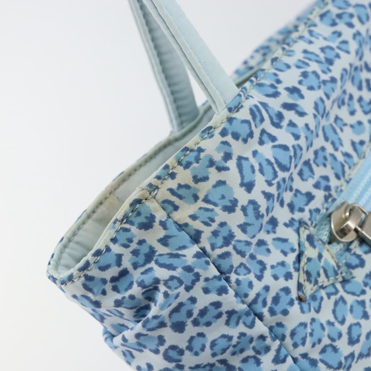 BOTTEGA VENETA Hand Bag Nylon Blue Auth 151964