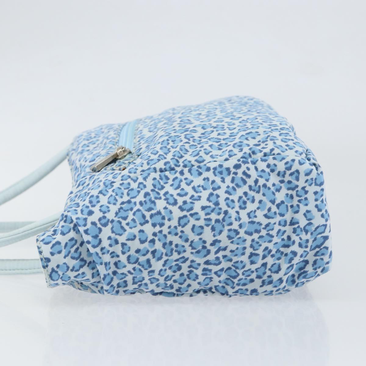 BOTTEGA VENETA Hand Bag Nylon Blue Auth 151964