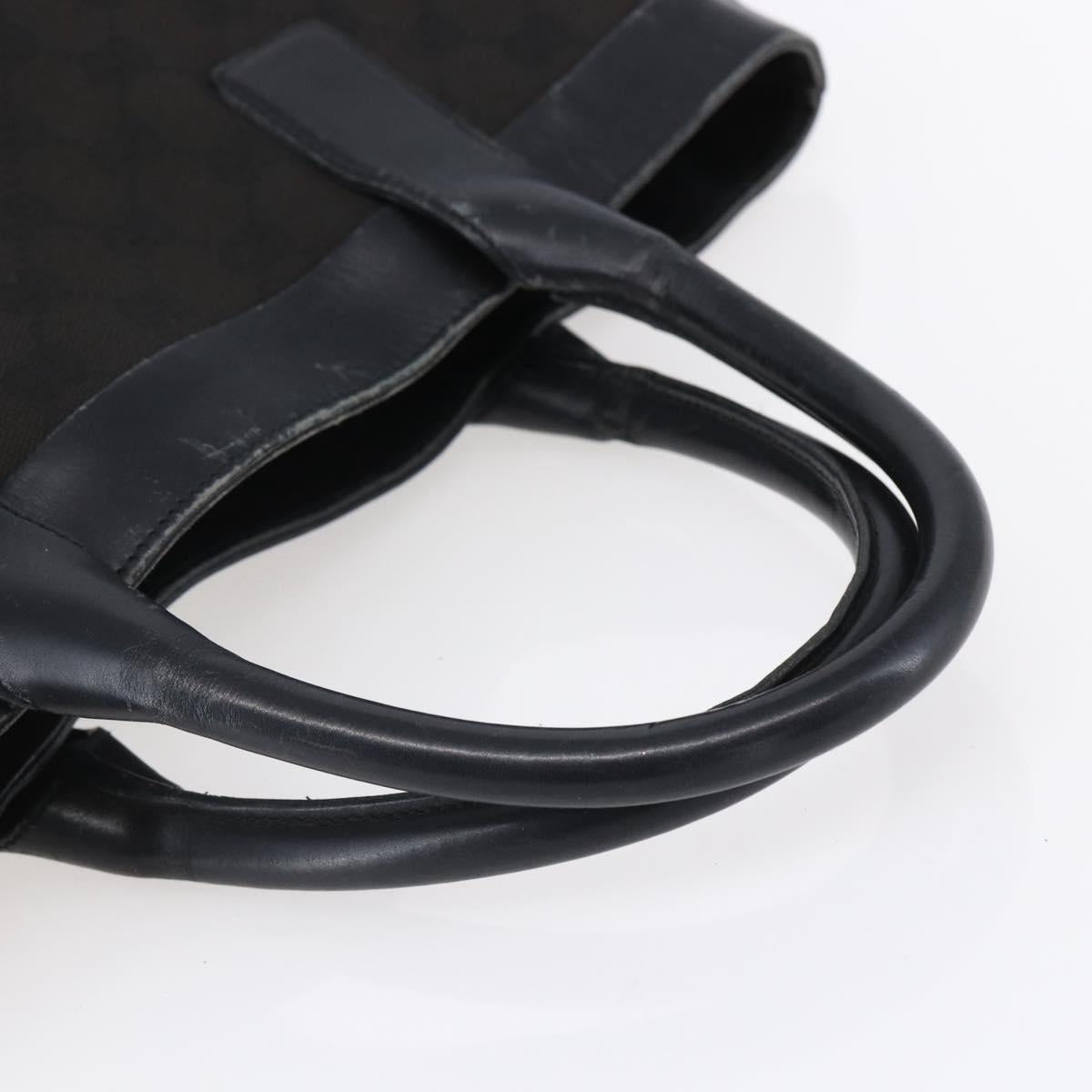 GUCCI GG Canvas Tote Bag Black 002 1121 1669 Auth 151968