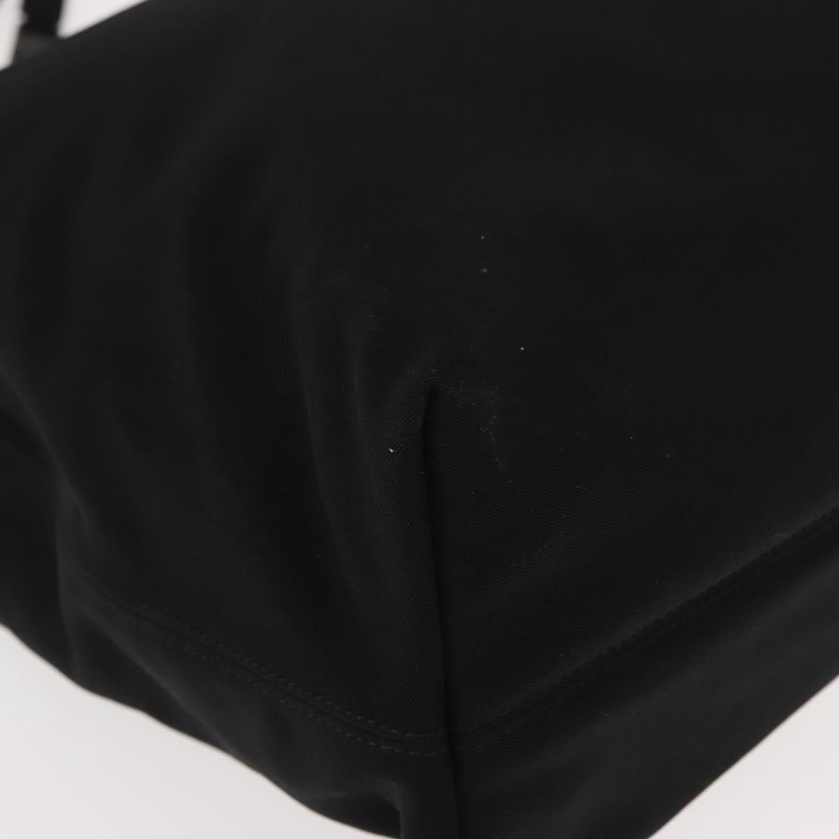 Salvatore Ferragamo Chain Vala Shoulder Bag Nylon Black Auth 151972