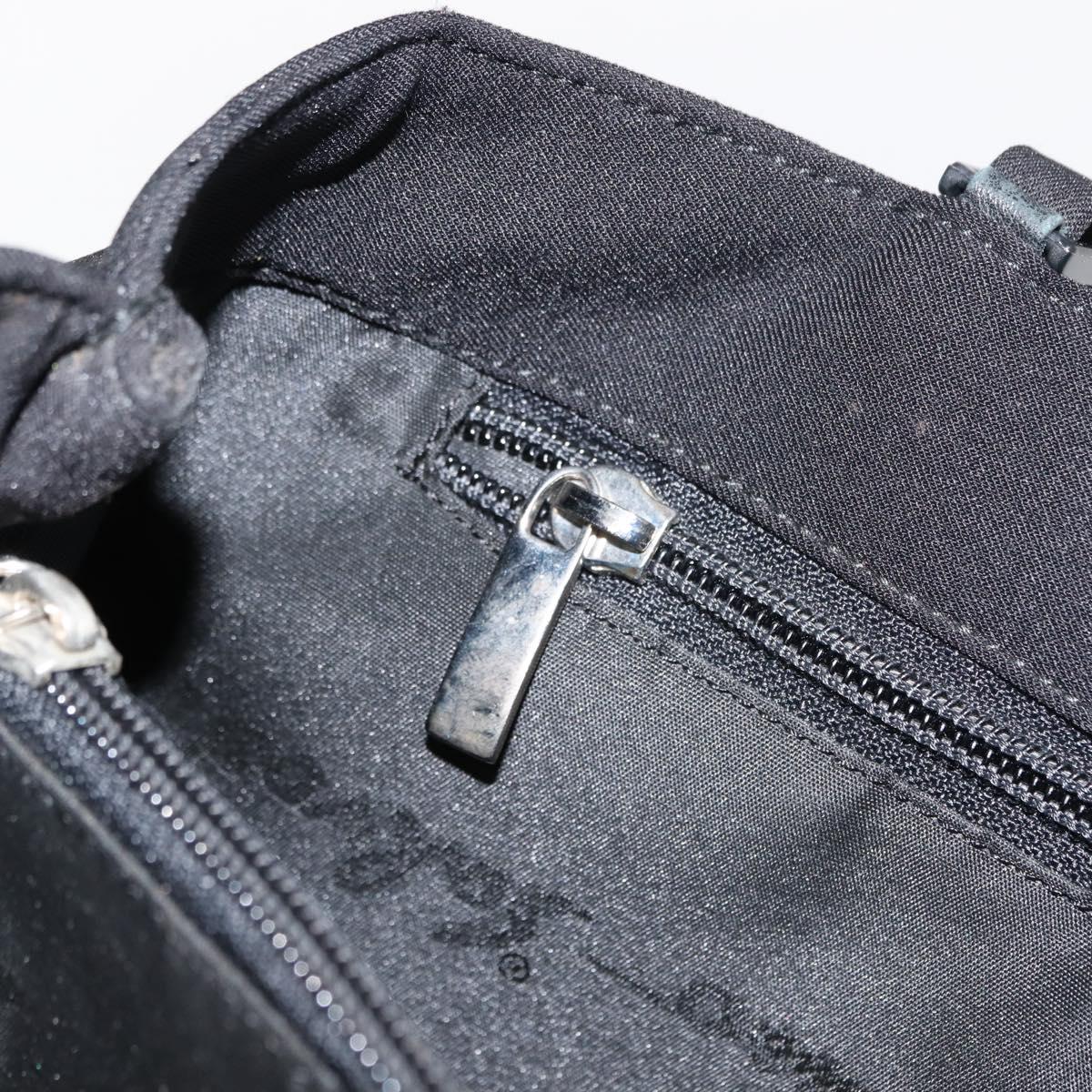 Salvatore Ferragamo Chain Vala Shoulder Bag Nylon Black Auth 151972