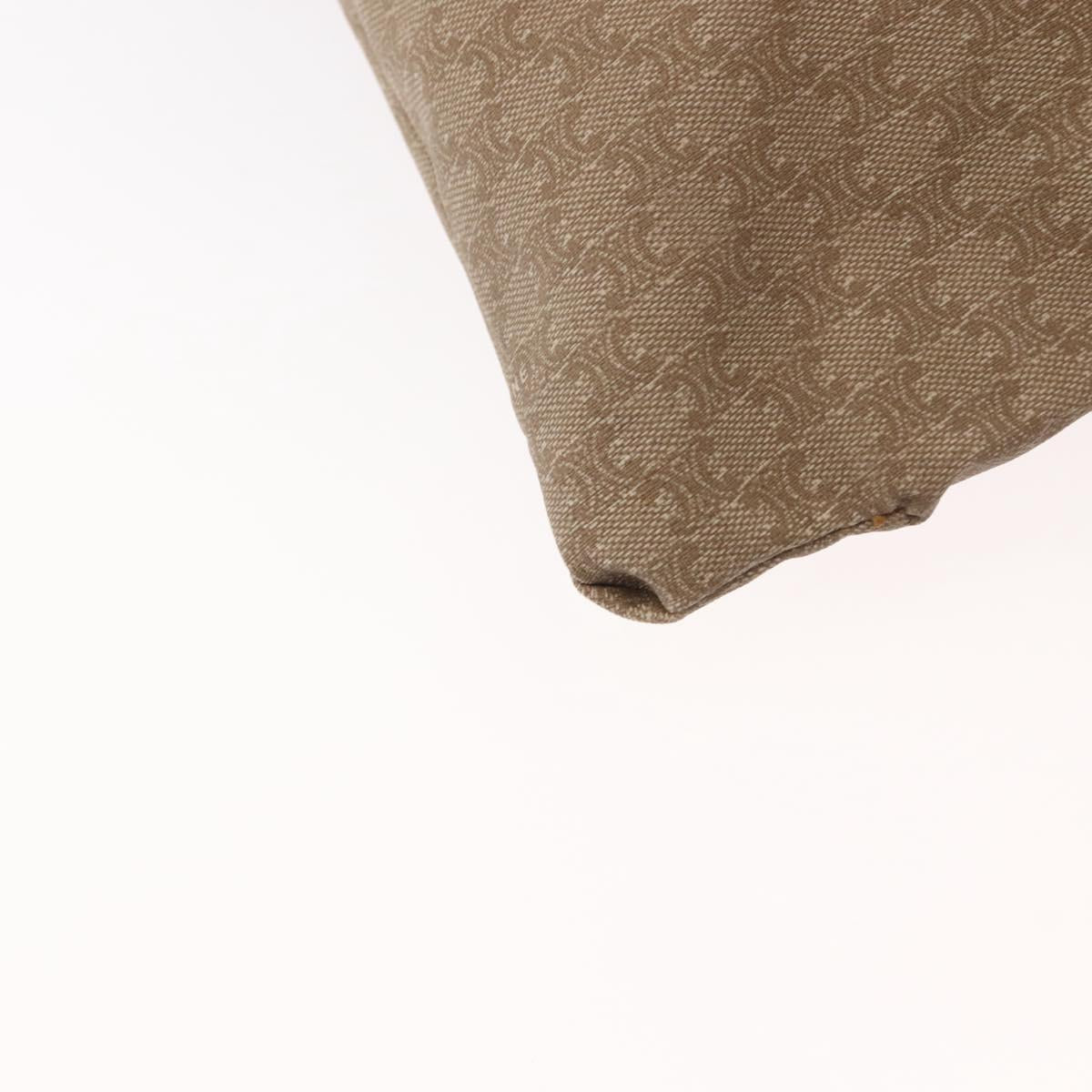 CELINE Macadam Canvas Tote Bag PVC Beige Auth 151976