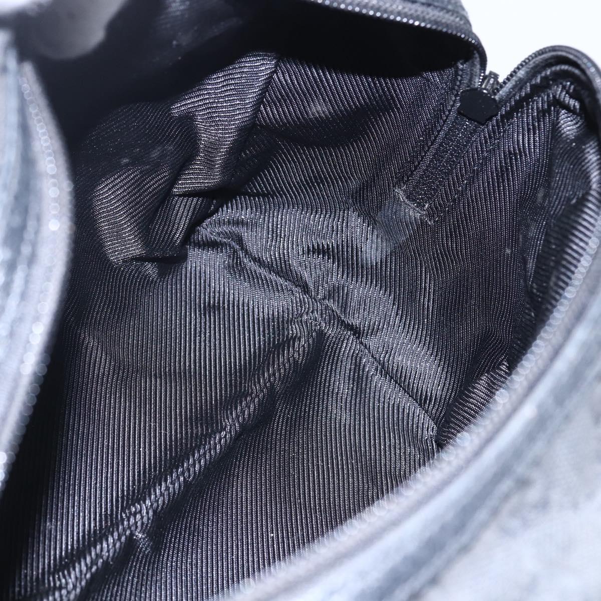 GUCCI GG Canvas Hand Bag Black 124542 Auth 151977