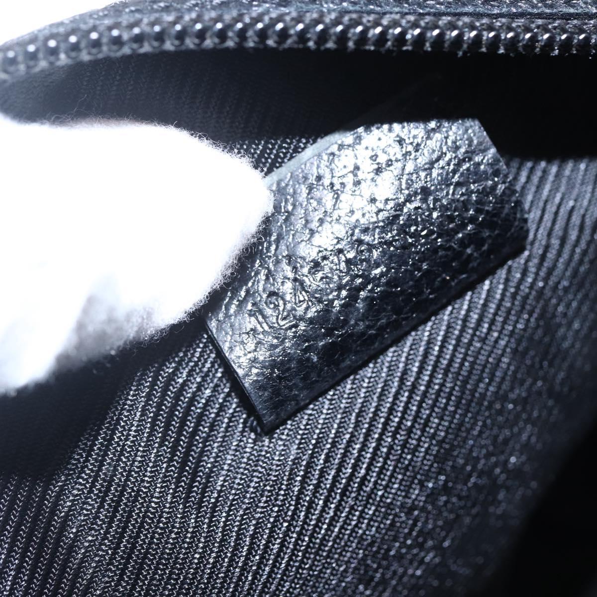 GUCCI GG Canvas Hand Bag Black 124542 Auth 151977