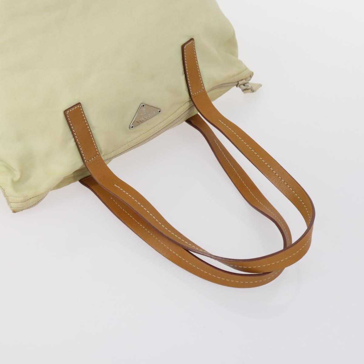 PRADA Shoulder Bag Nylon Patent 4 Set Pink Beige Navy Auth 151978