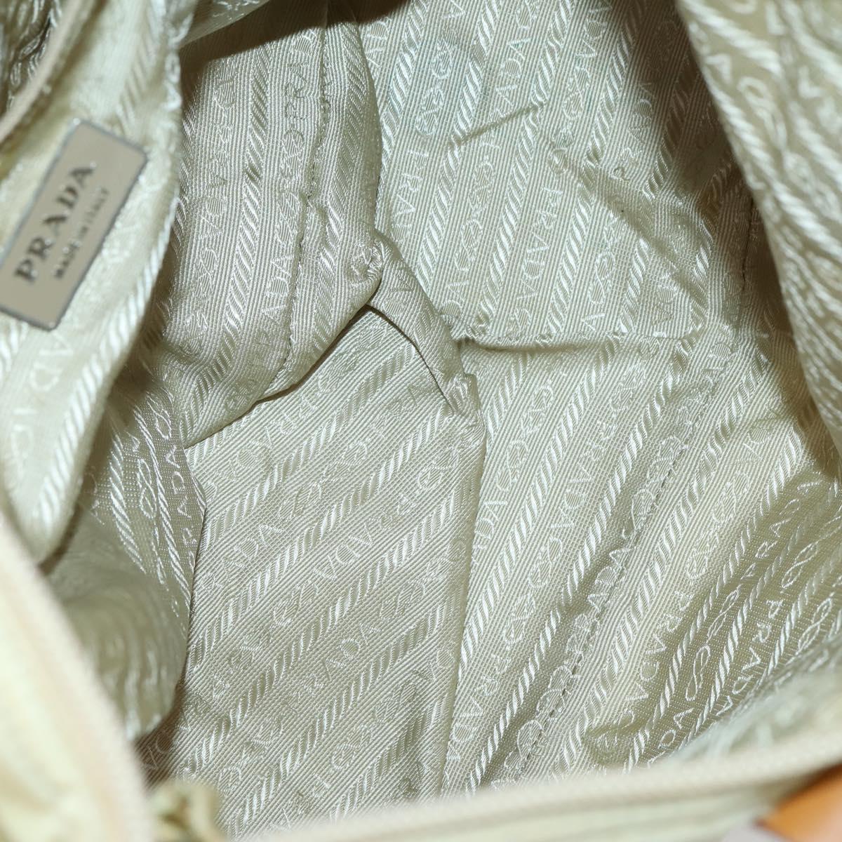 PRADA Shoulder Bag Nylon Patent 4 Set Pink Beige Navy Auth 151978