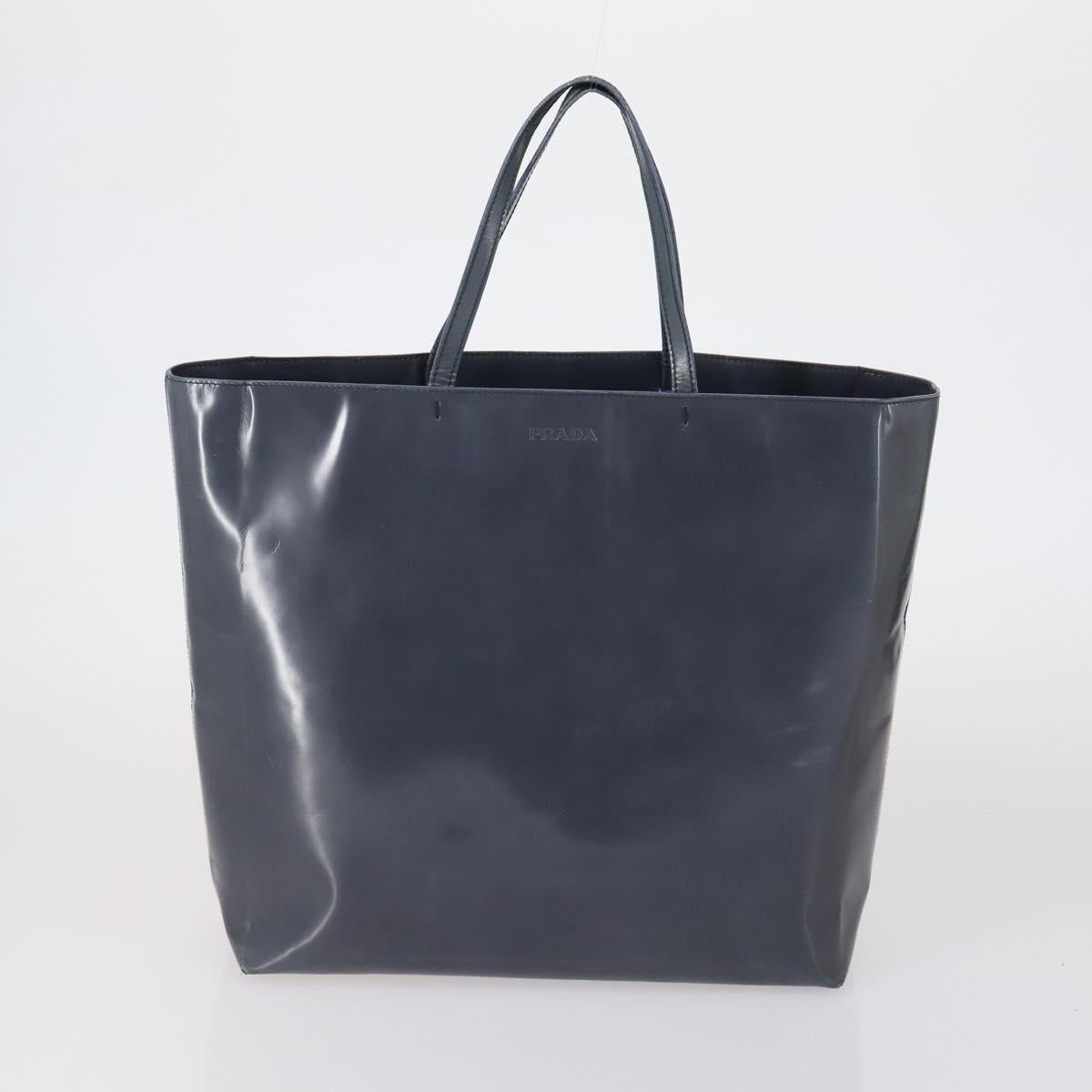 PRADA Shoulder Bag Nylon Patent 4 Set Pink Beige Navy Auth 151978