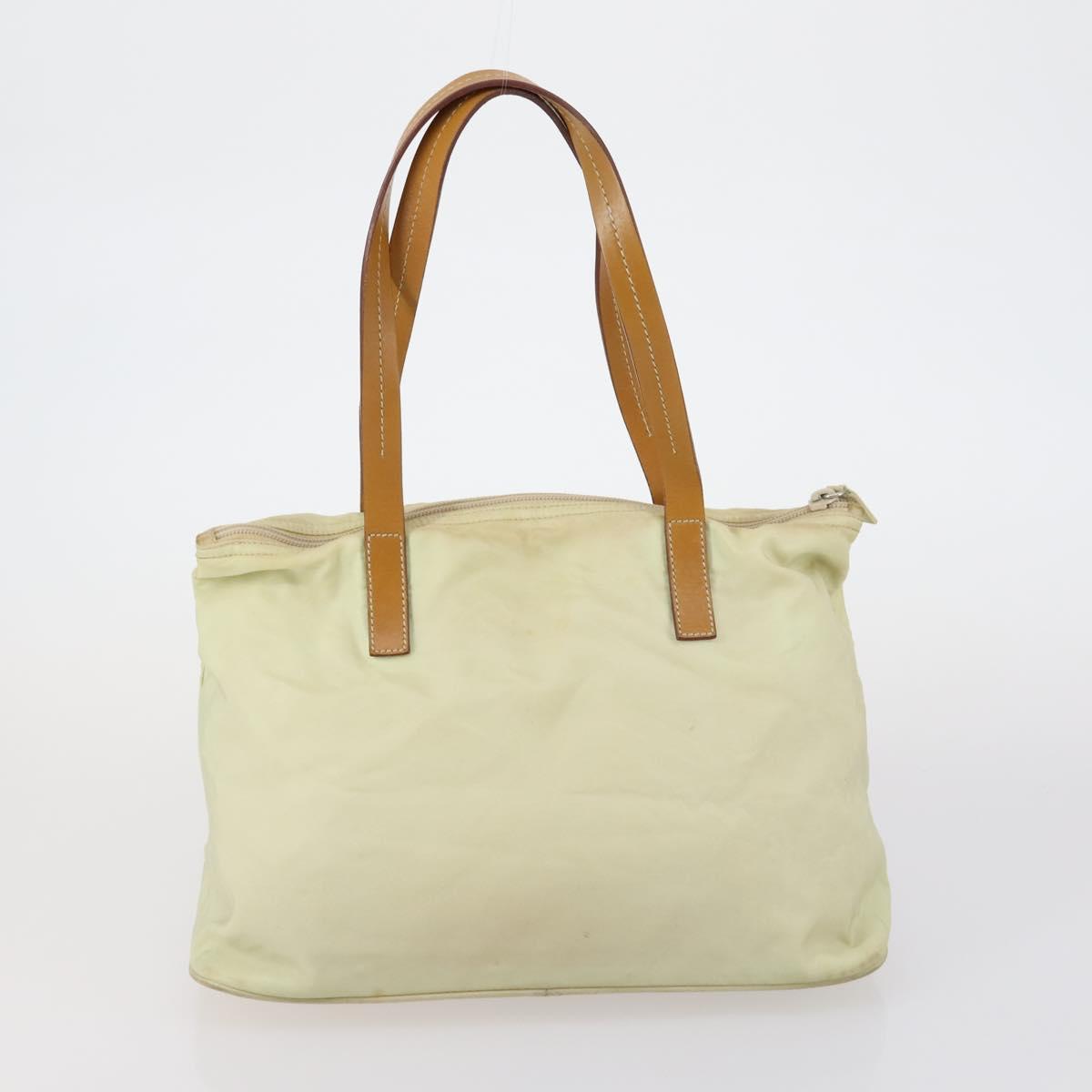 PRADA Shoulder Bag Nylon Patent 4 Set Pink Beige Navy Auth 151978