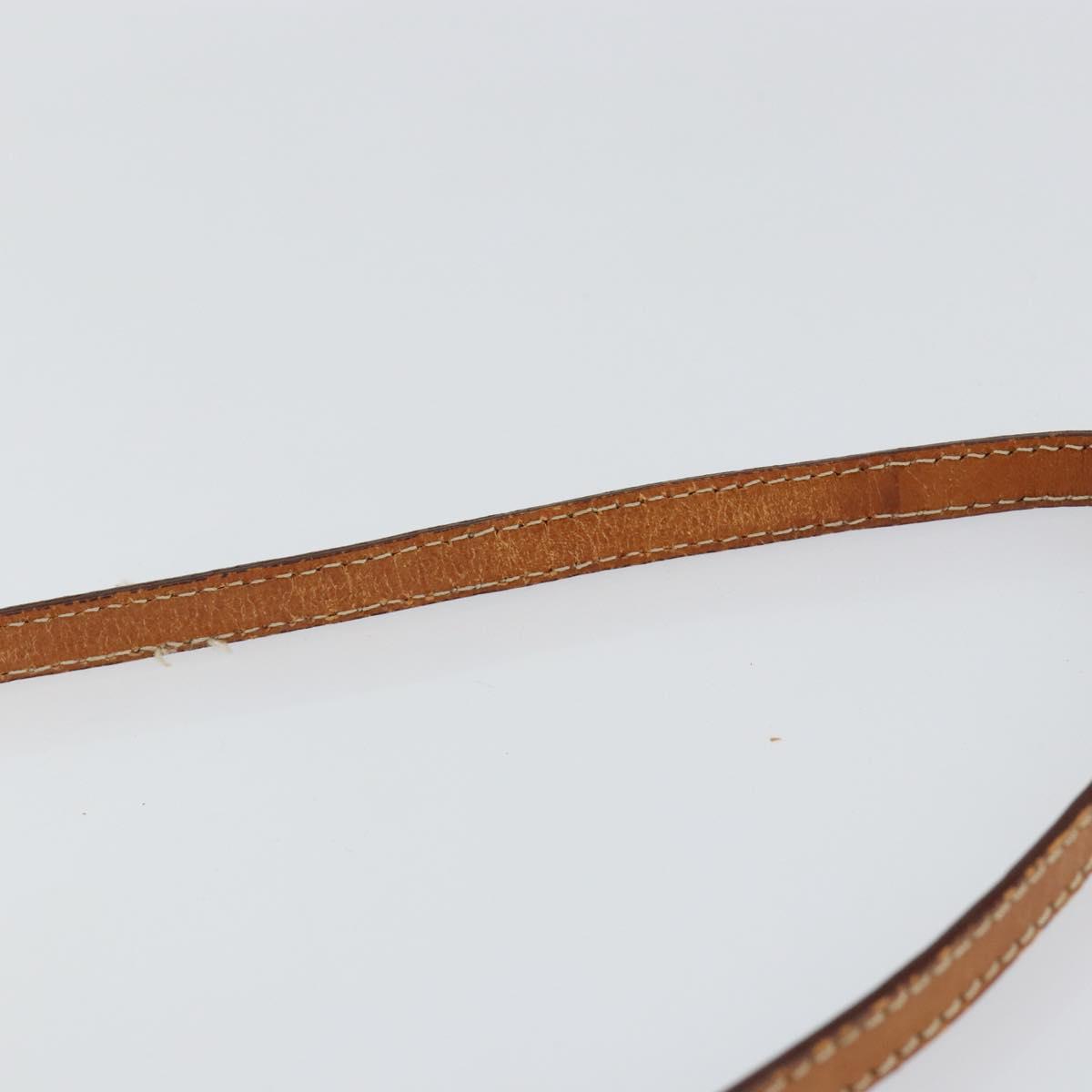 CELINE Macadam Canvas Shoulder Bag PVC Beige Auth 151980