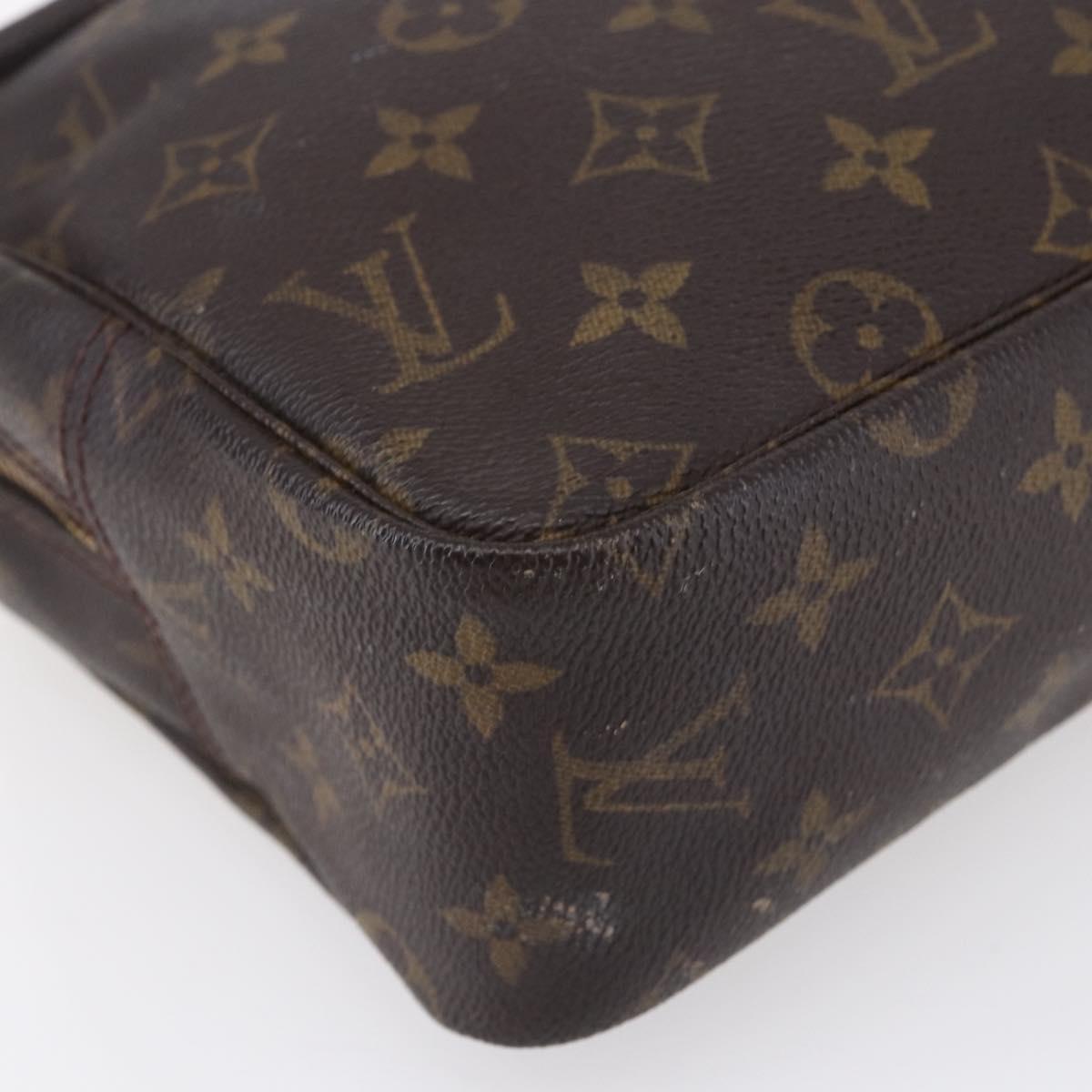 LOUIS VUITTON Monogram Trousse Toilette 28 Clutch Bag M47522 LV Auth 151986