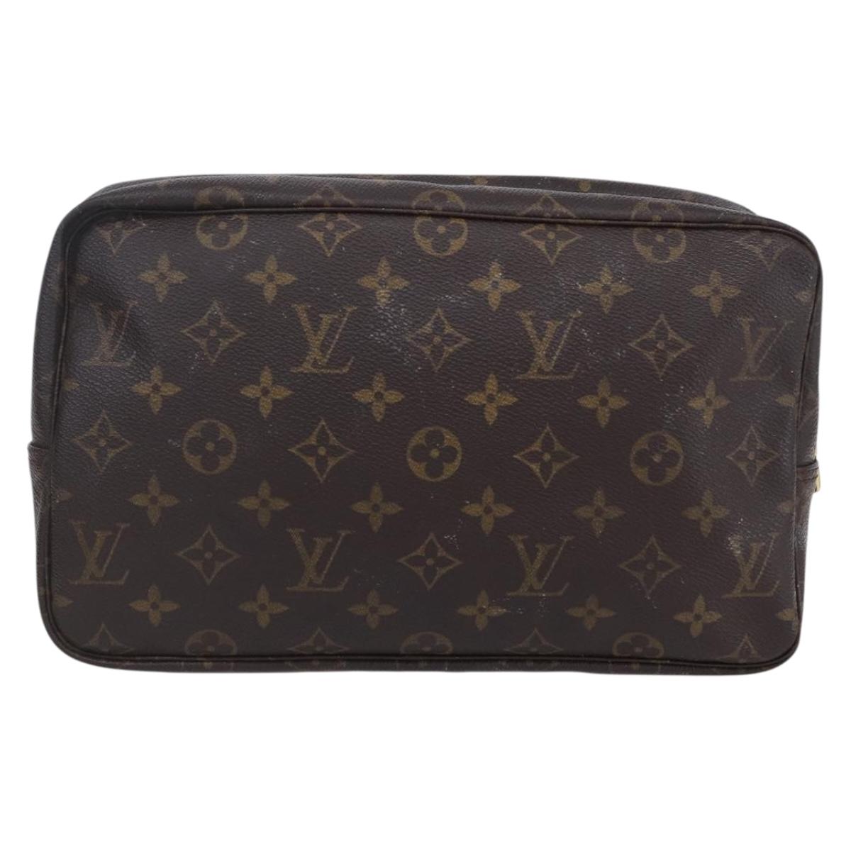 LOUIS VUITTON Monogram Trousse Toilette 28 Clutch Bag M47522 LV Auth 151986