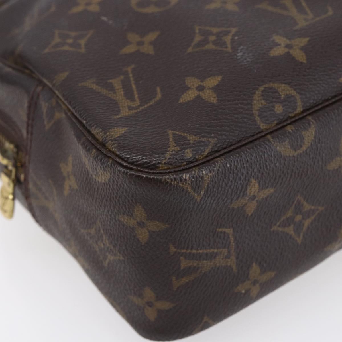 LOUIS VUITTON Monogram Trousse Toilette 28 Clutch Bag M47522 LV Auth 151986