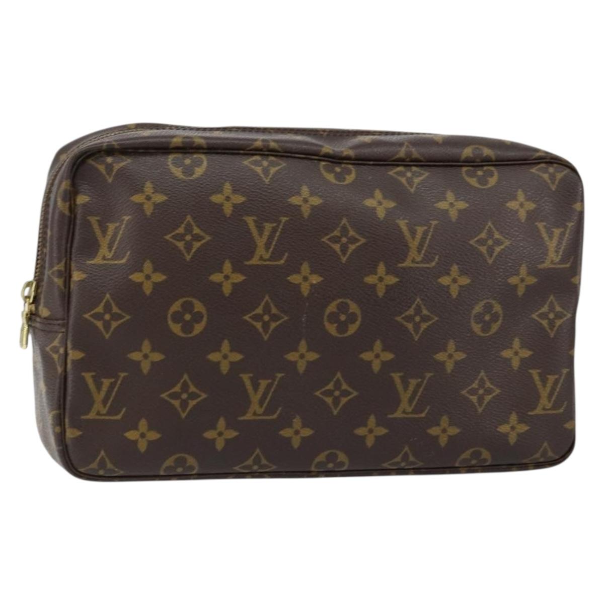LOUIS VUITTON Monogram Trousse Toilette 28 Clutch Bag M47522 LV Auth 151996