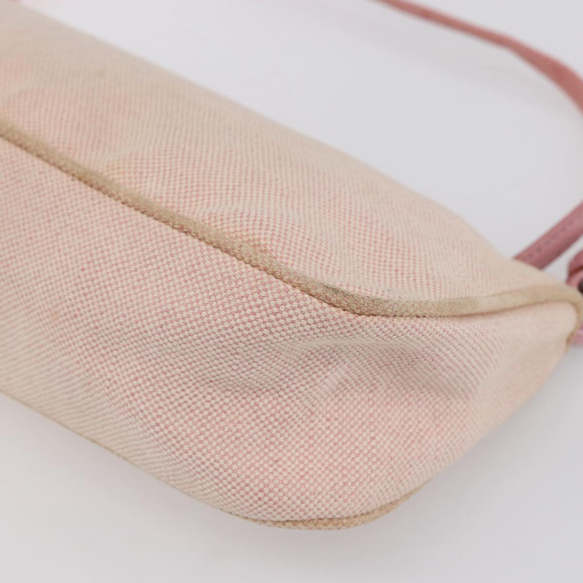 PRADA Sports Accessory Pouch Canvas Pink Auth 152004
