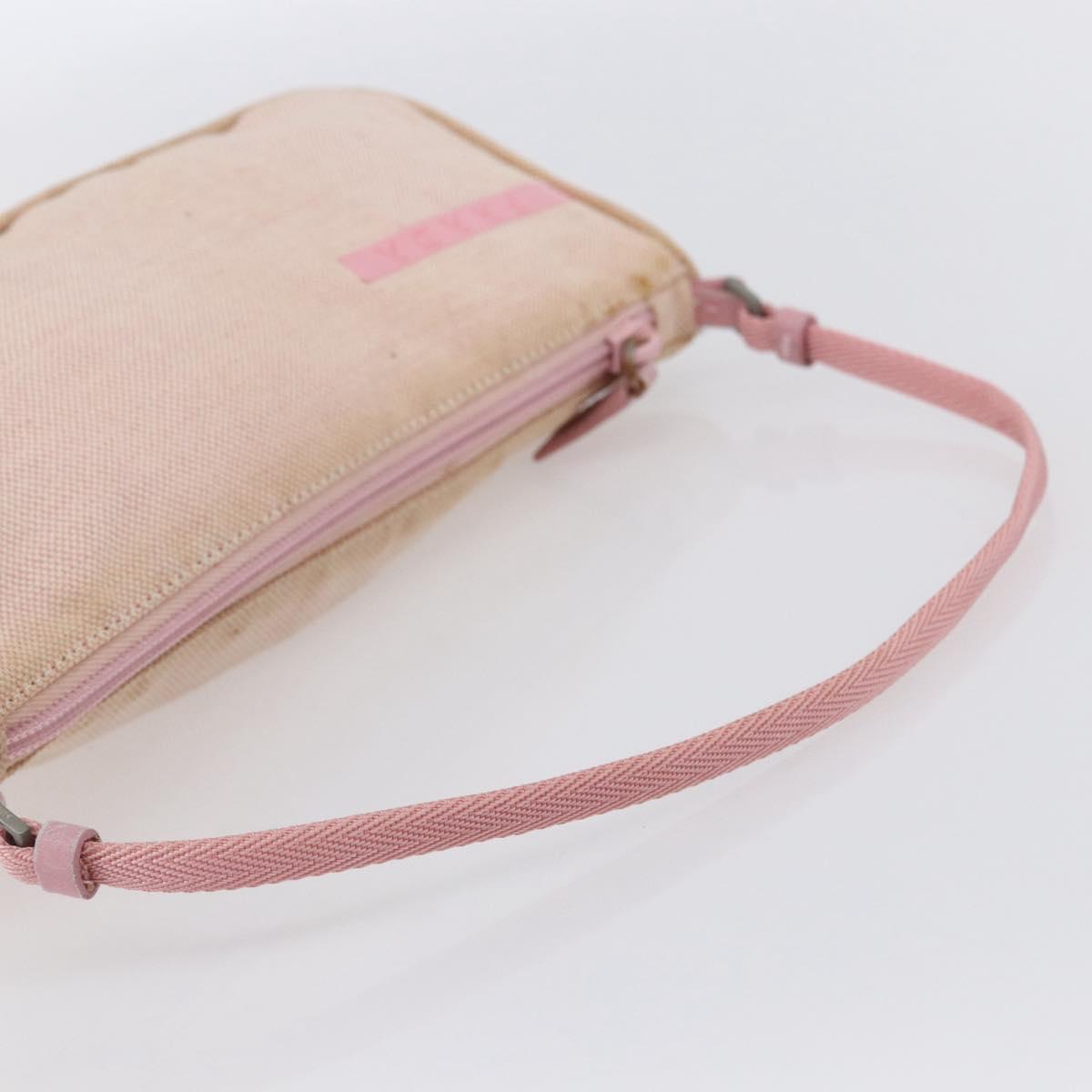 PRADA Sports Accessory Pouch Canvas Pink Auth 152004