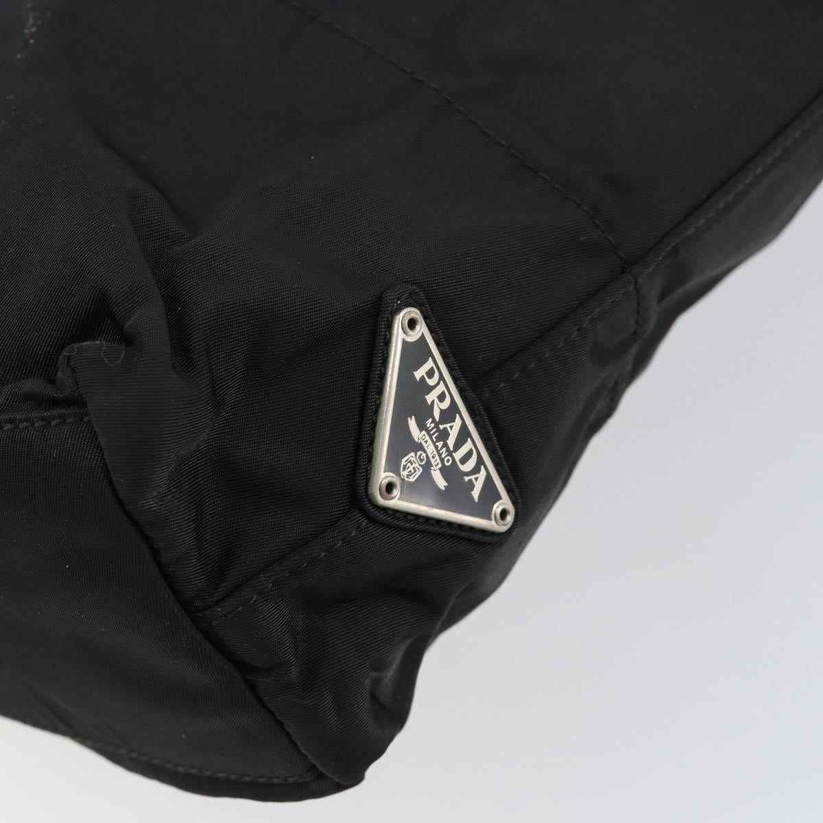 PRADA Tote Bag Nylon Black Auth 152005