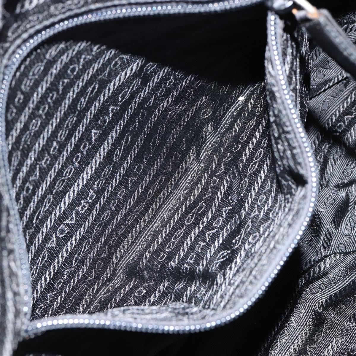 PRADA Tote Bag Nylon Black Auth 152005