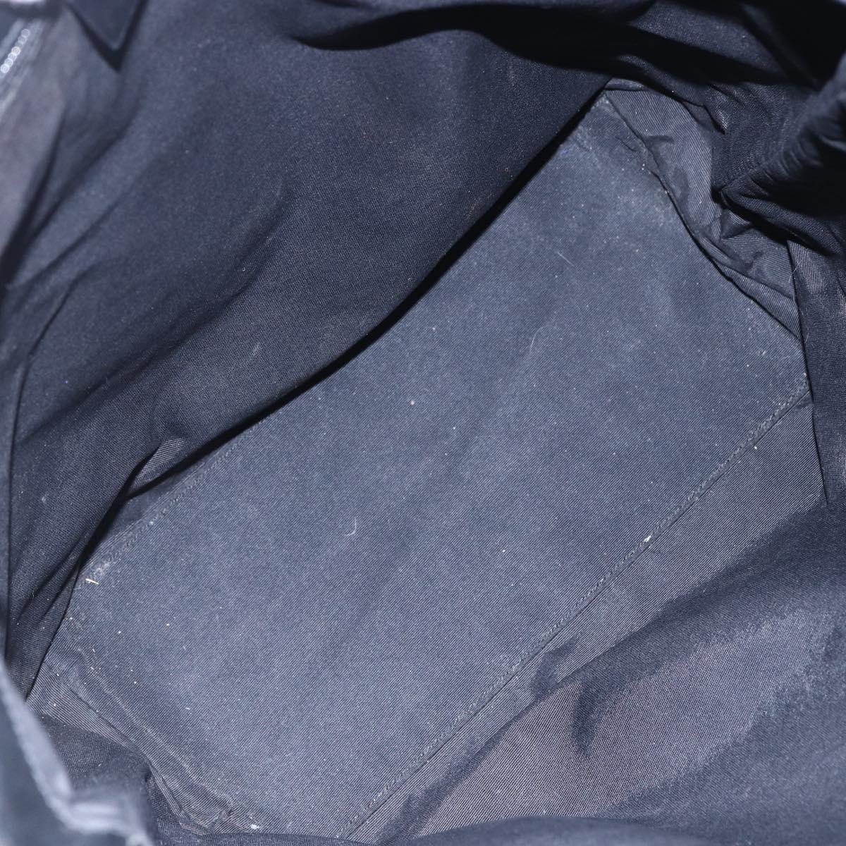 GUCCI GG Canvas Tote Bag Black Silver 31243 Auth 152006