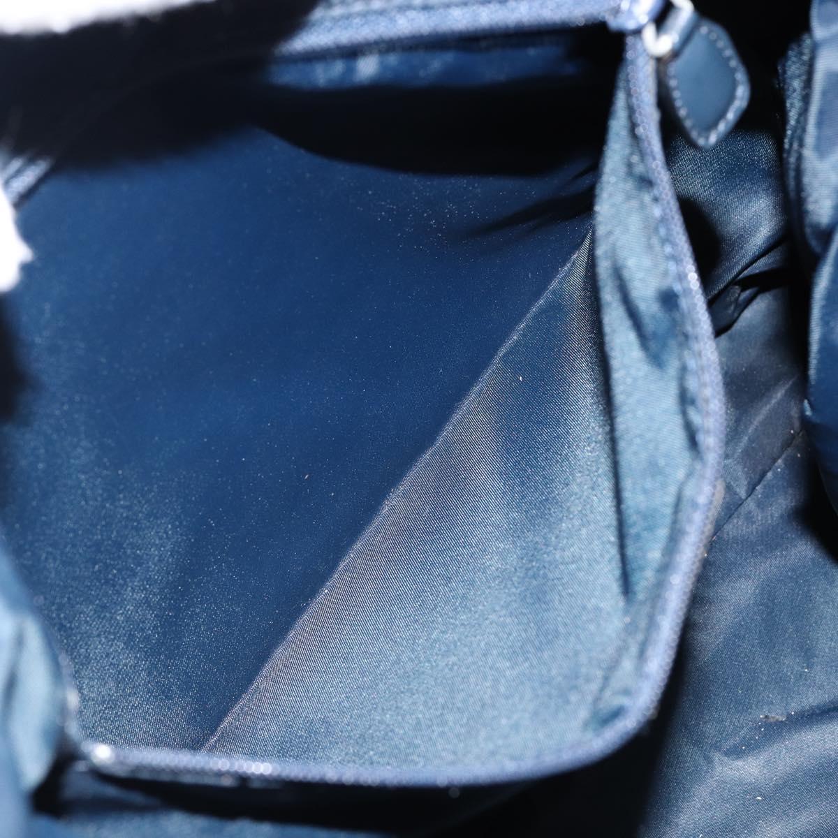 Christian Dior Trotter Canvas Shoulder Bag Navy Auth 152007