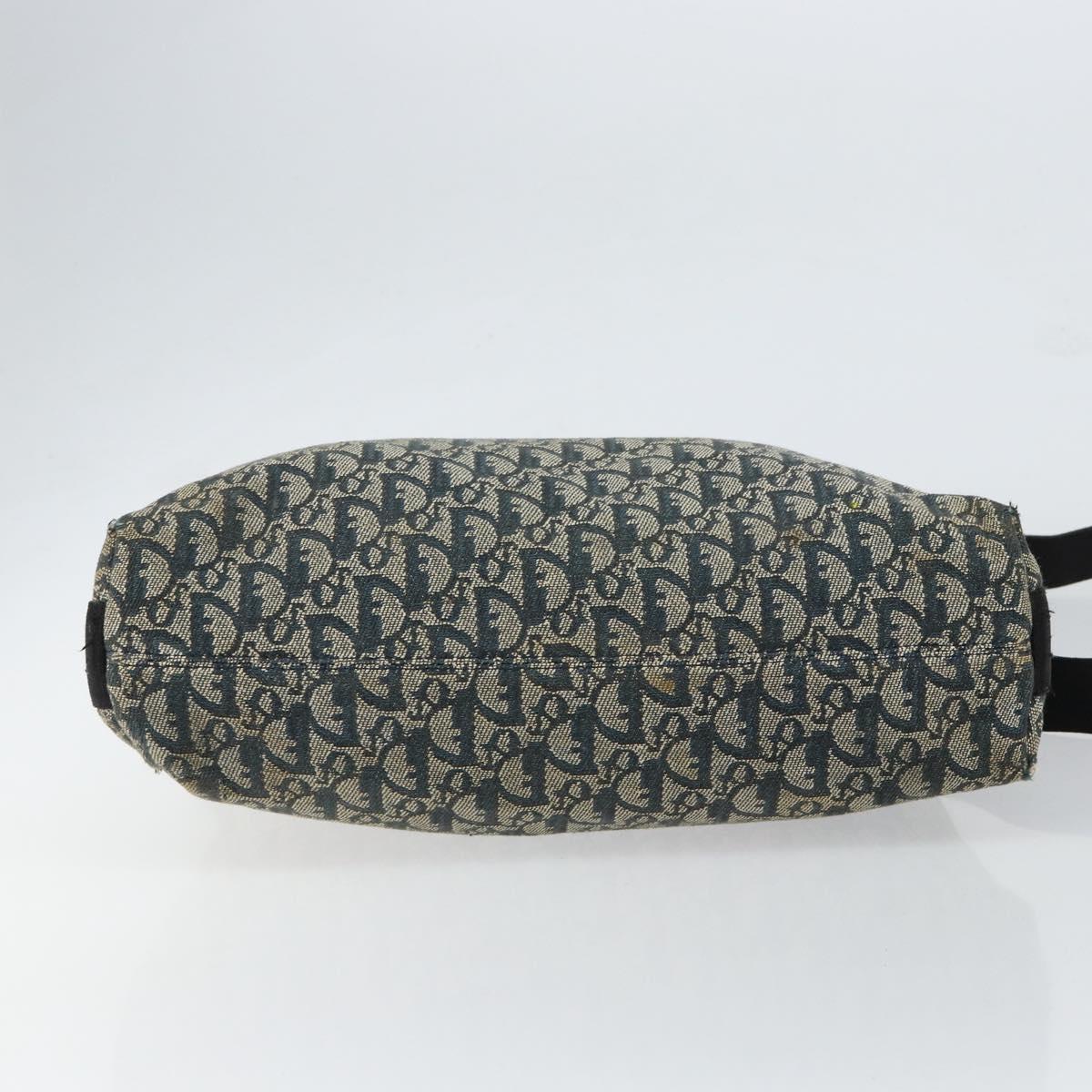 Christian Dior Trotter Canvas Shoulder Bag Navy Auth 152007