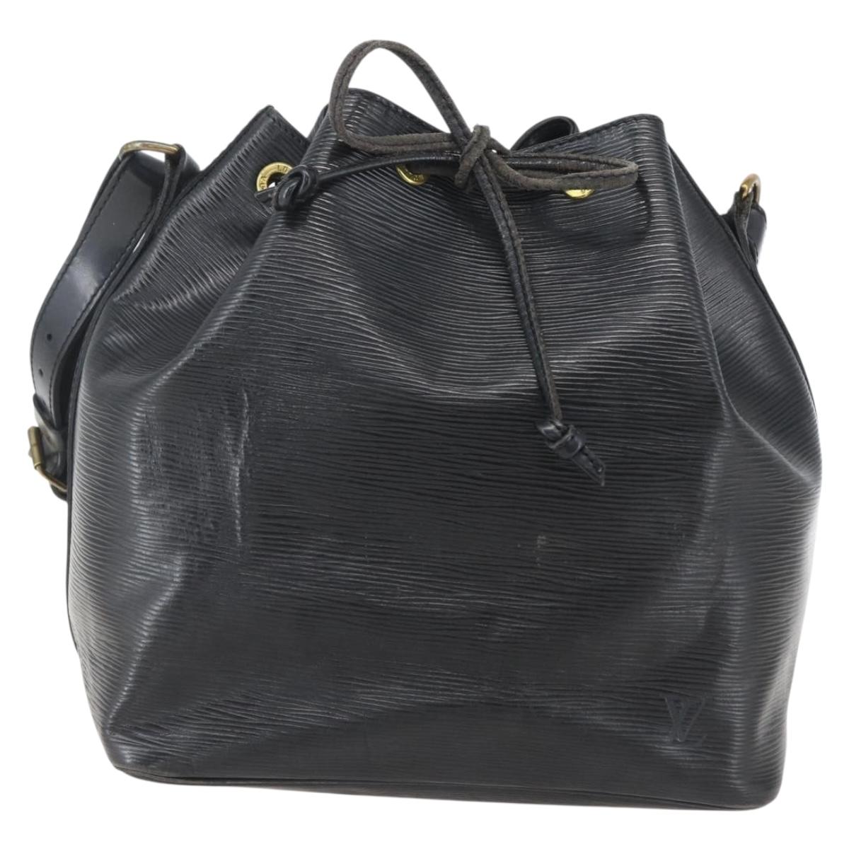 LOUIS VUITTON Epi Petit Noe Shoulder Bag Black M44102 LV Auth 152009