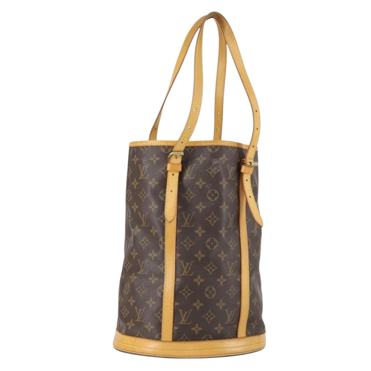 LOUIS VUITTON Monogram Bucket GM Shoulder Bag M42236 LV Auth 152014