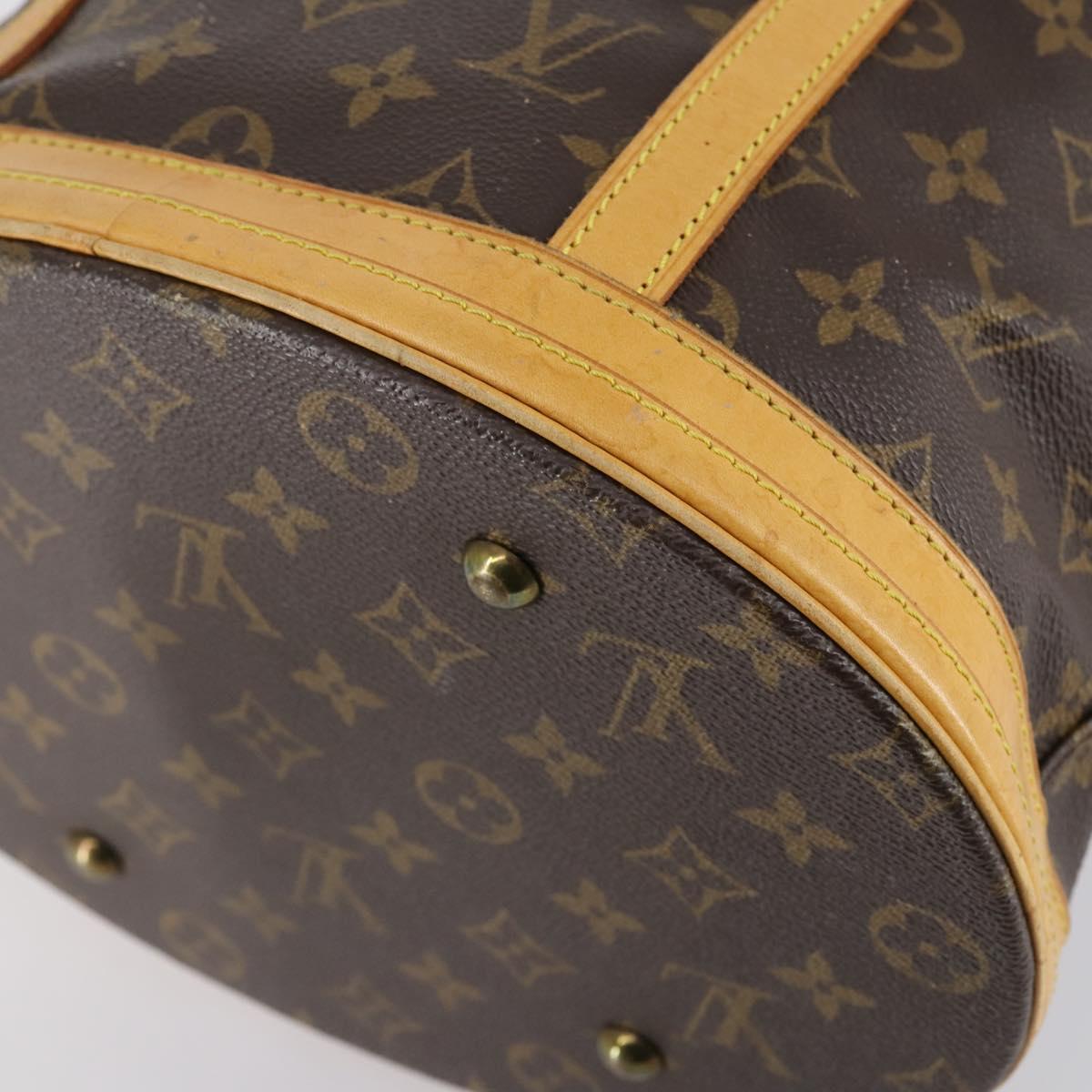 LOUIS VUITTON Monogram Bucket GM Shoulder Bag M42236 LV Auth 152014