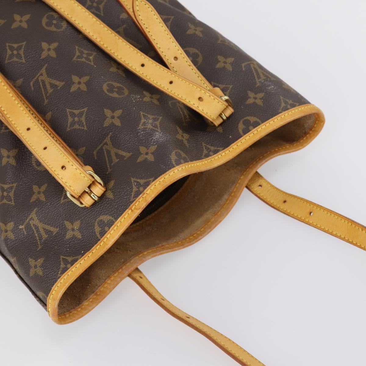 LOUIS VUITTON Monogram Bucket GM Shoulder Bag M42236 LV Auth 152014