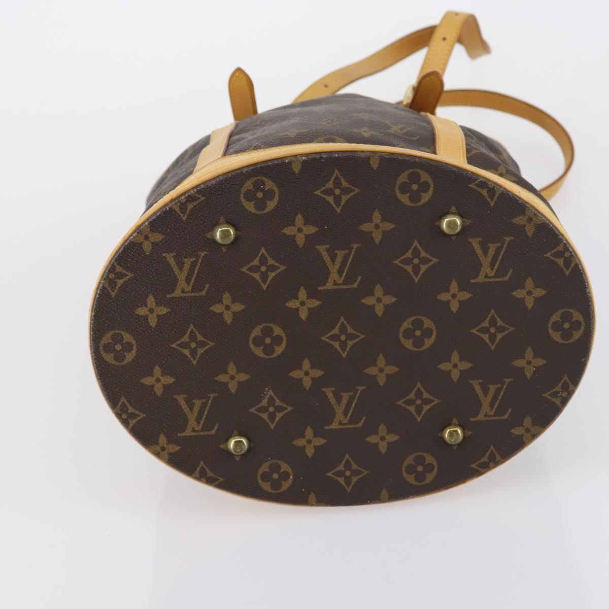 LOUIS VUITTON Monogram Bucket GM Shoulder Bag M42236 LV Auth 152014
