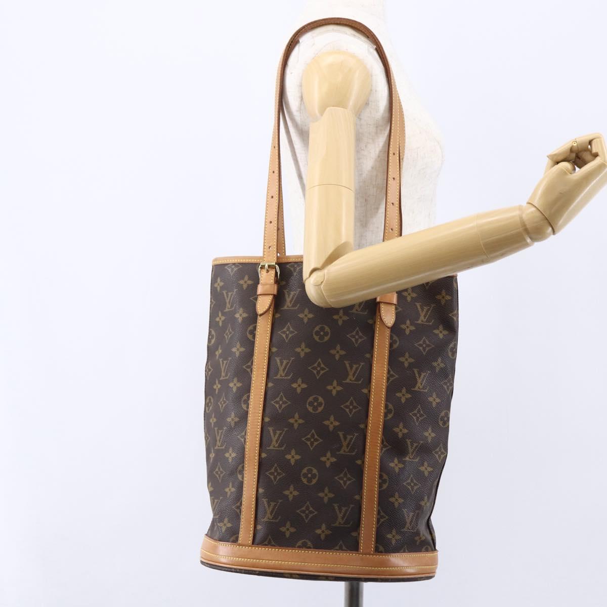 LOUIS VUITTON Monogram Bucket GM Shoulder Bag M42236 LV Auth 152015
