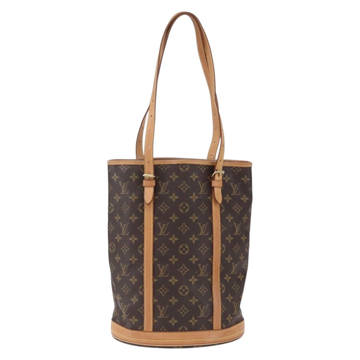 LOUIS VUITTON Monogram Bucket GM Shoulder Bag M42236 LV Auth 152015