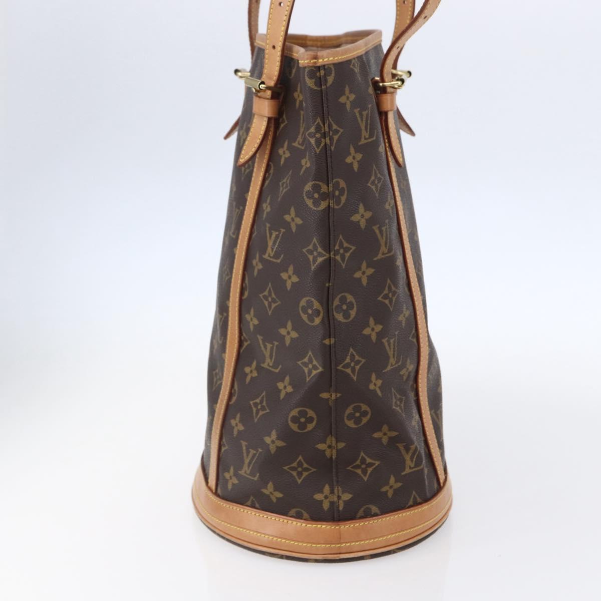 LOUIS VUITTON Monogram Bucket GM Shoulder Bag M42236 LV Auth 152015