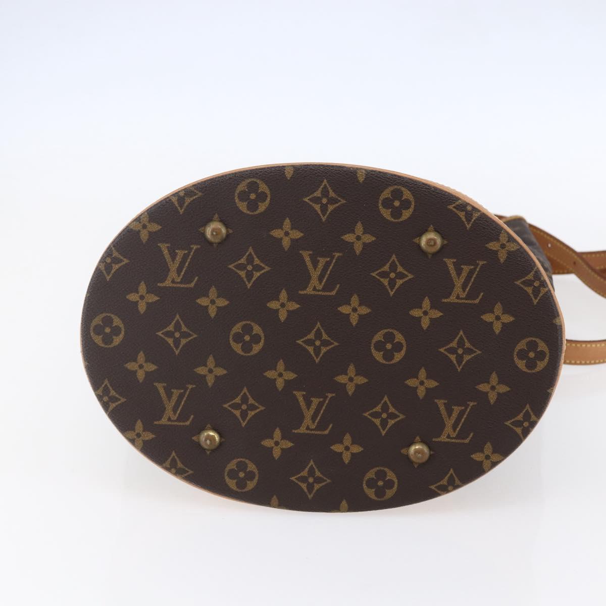 LOUIS VUITTON Monogram Bucket GM Shoulder Bag M42236 LV Auth 152015
