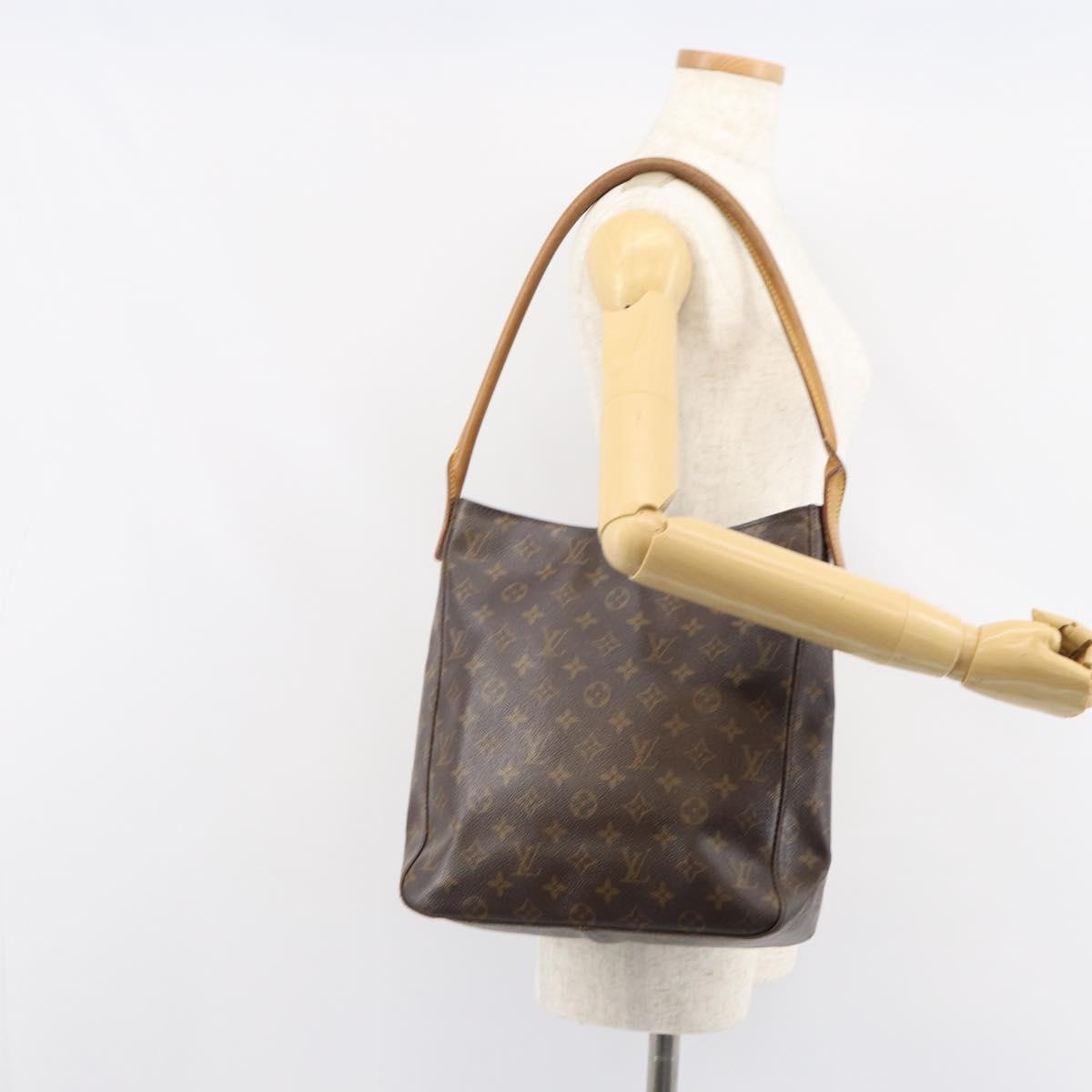 LOUIS VUITTON Monogram Looping GM Shoulder Bag M51145 LV Auth 152016