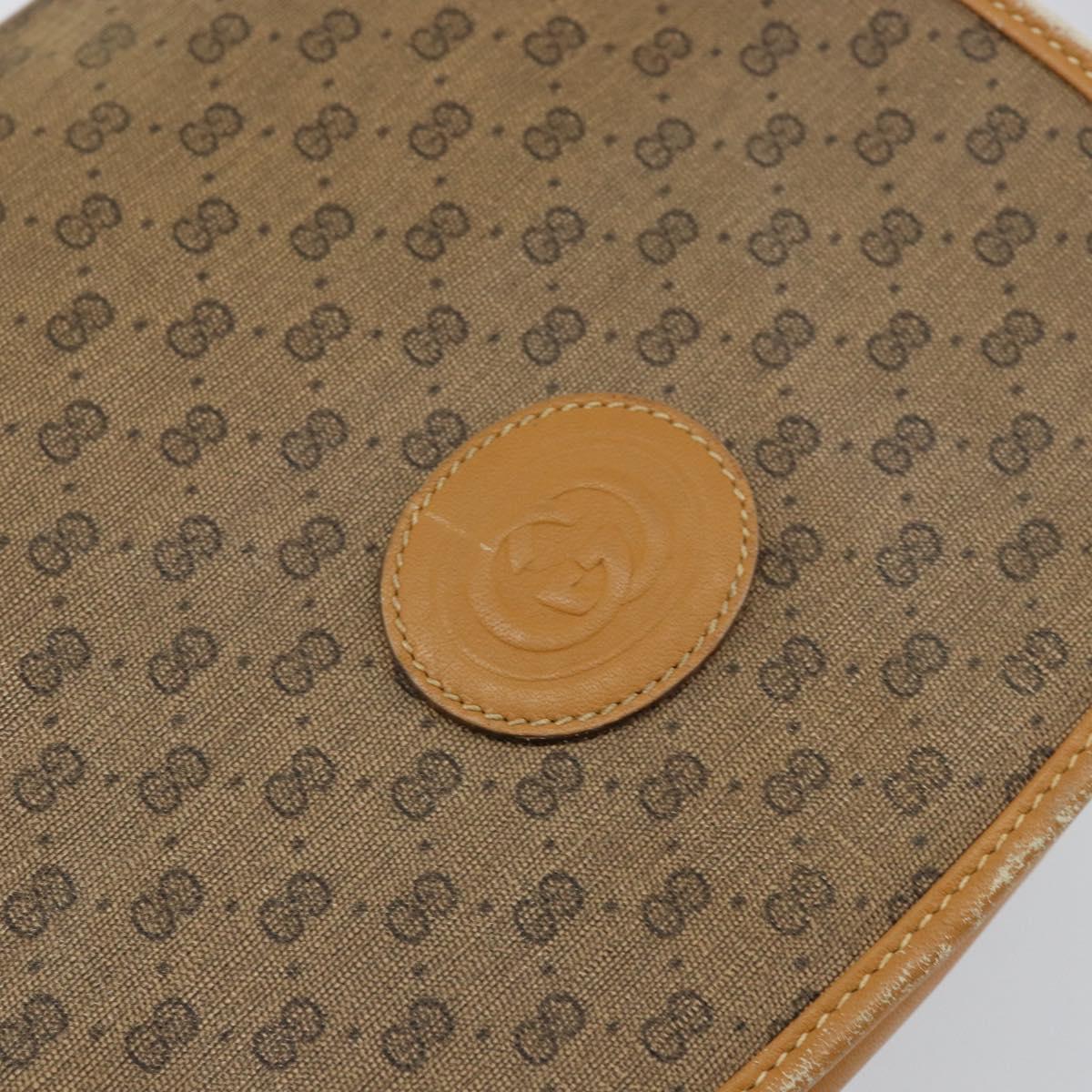 GUCCI Micro GG Supreme Shoulder Bag PVC Beige Gold 007 115 0107 Auth 152019