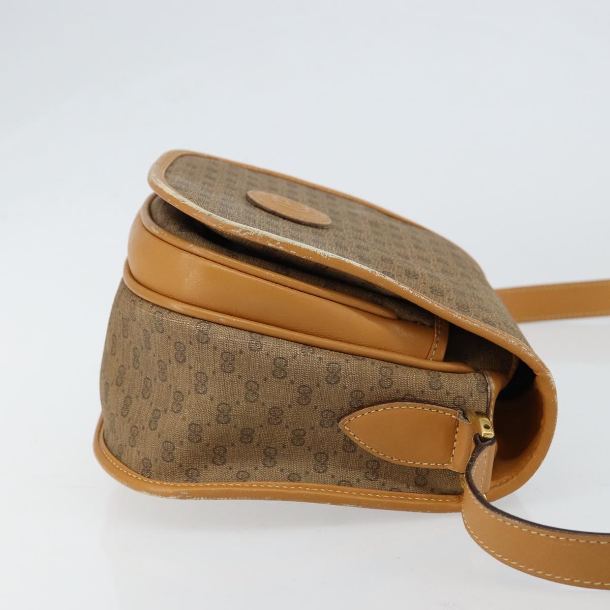 GUCCI Micro GG Supreme Shoulder Bag PVC Beige Gold 007 115 0107 Auth 152019