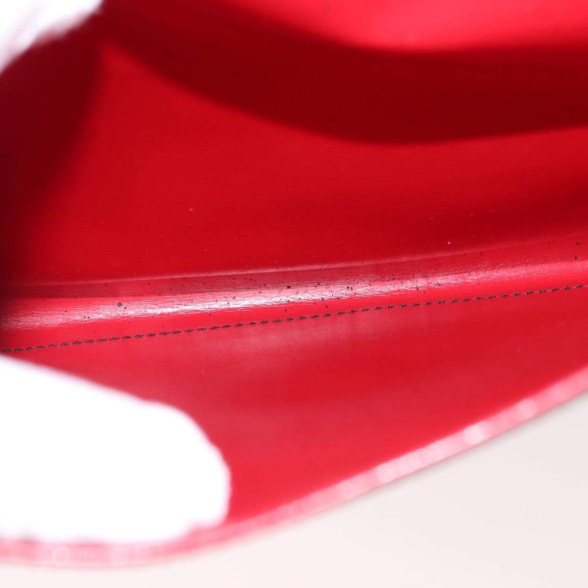 LOUIS VUITTON Epi Pochette Envelope Clutch Bag Red M52587 LV Auth 152020