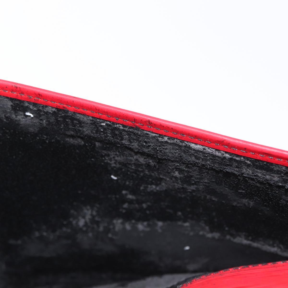 LOUIS VUITTON Epi Pochette Envelope Clutch Bag Red M52587 LV Auth 152020