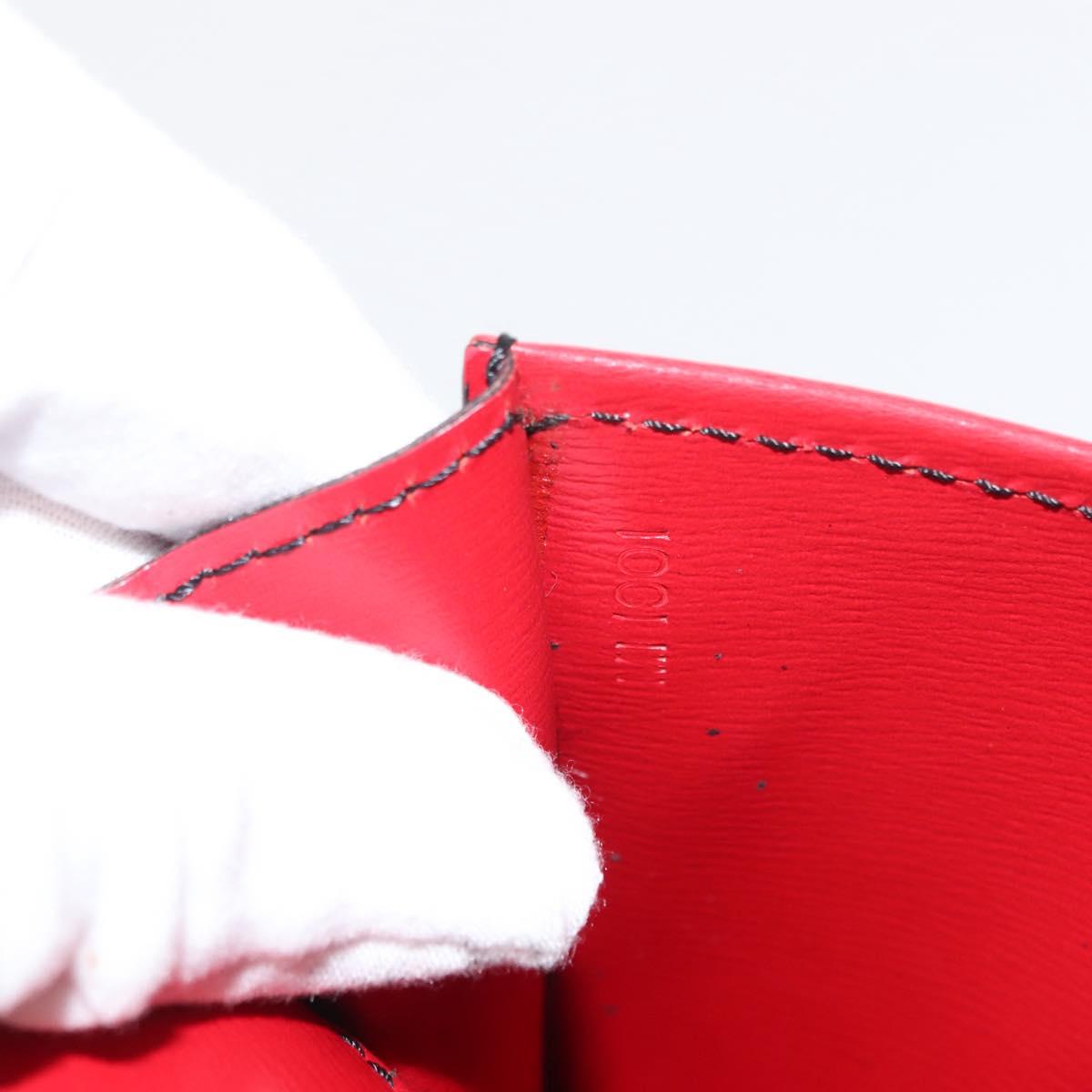 LOUIS VUITTON Epi Pochette Envelope Clutch Bag Red M52587 LV Auth 152020