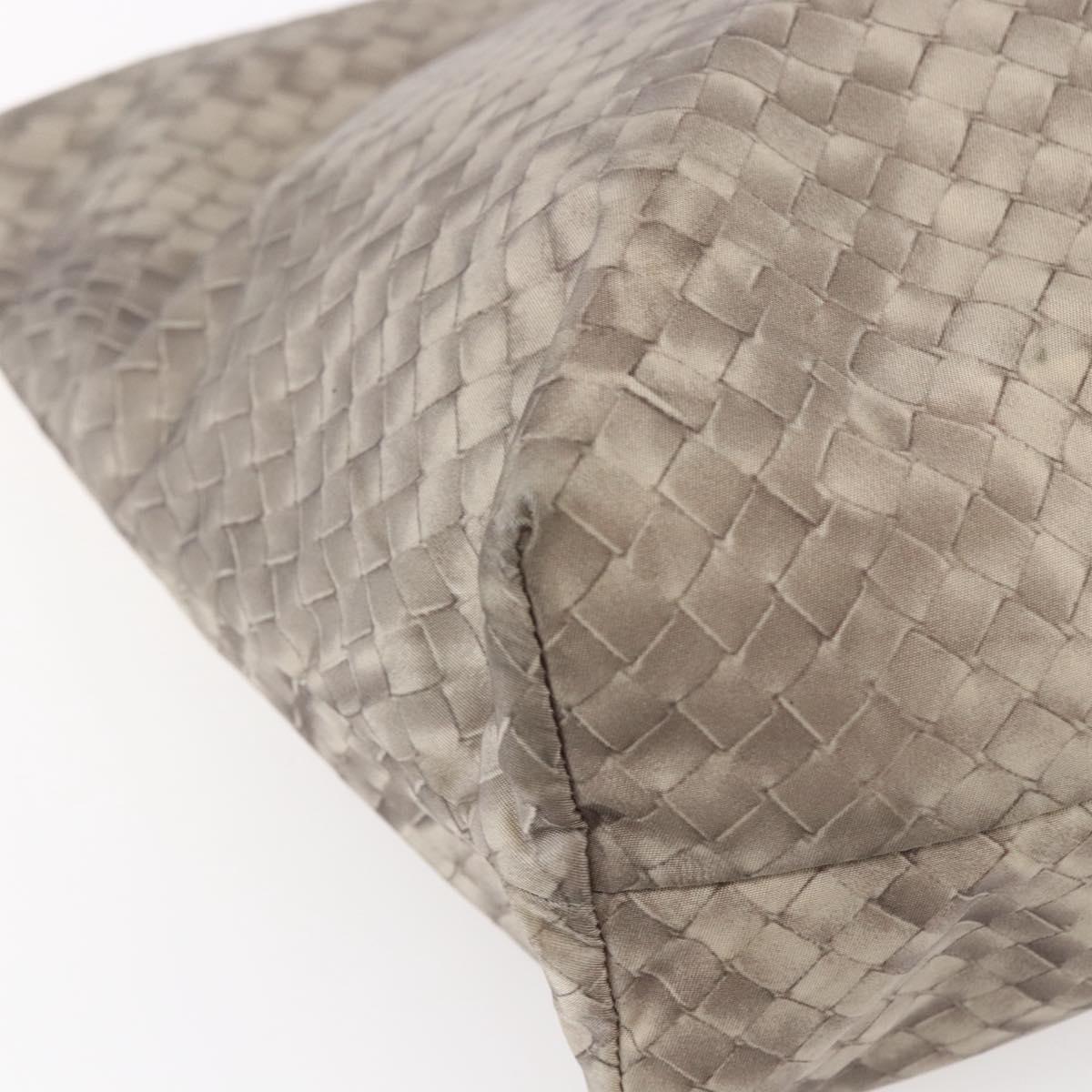 BOTTEGA VENETA Tote Bag Nylon Beige Auth 152022