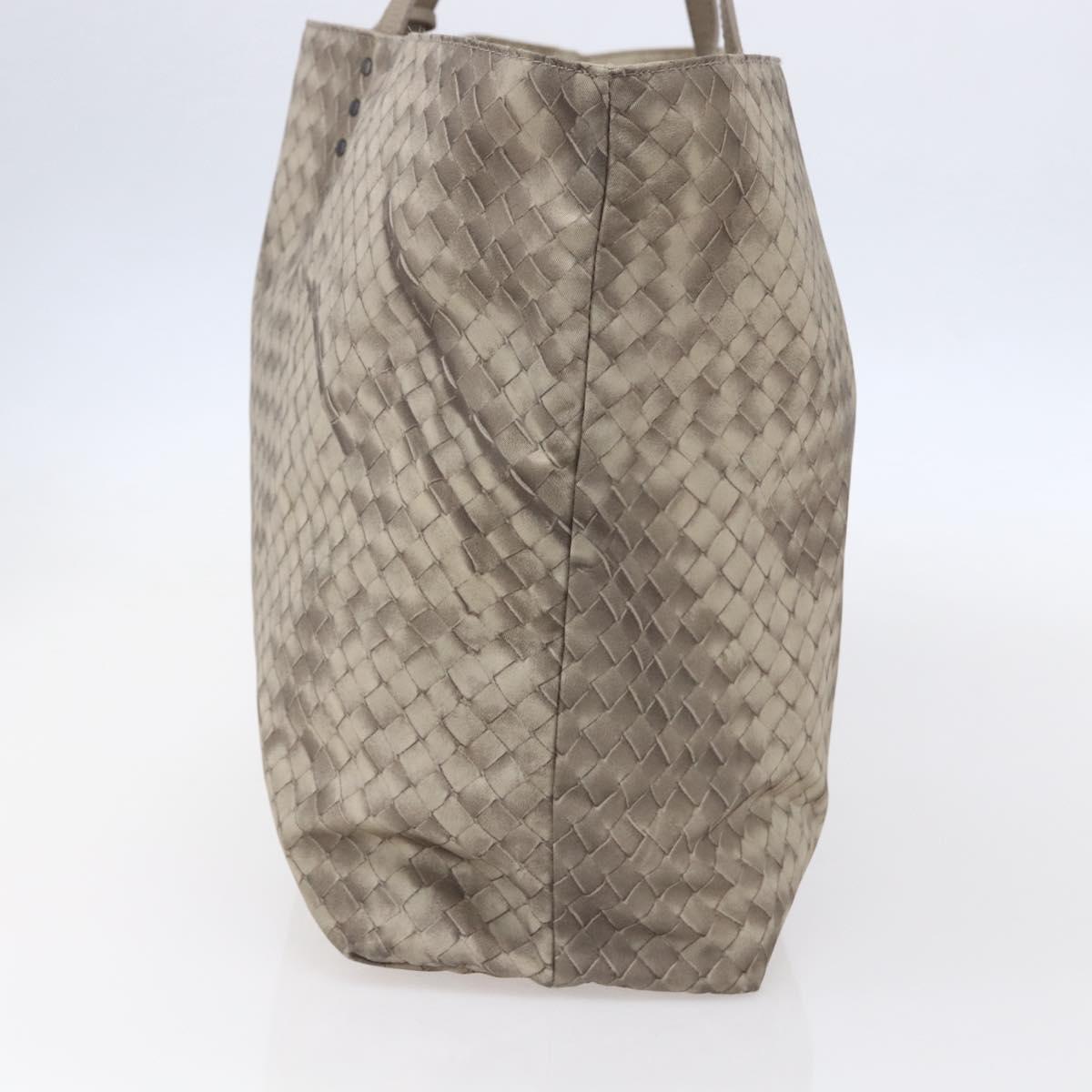 BOTTEGA VENETA Tote Bag Nylon Beige Auth 152022